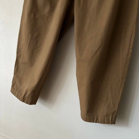Hands of creation Organic Cotton 20/-Slub Serge イージーオーバルパンツ