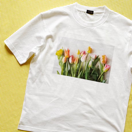 pot and tea  デジタルプリントTシャツ・チューリップ