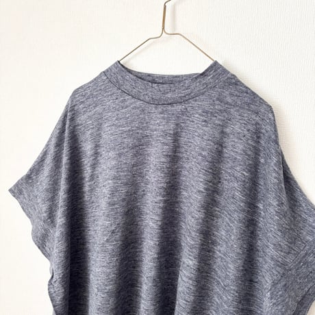 TISSU  リバイバルリネン モックネックドルマンTシャツ
