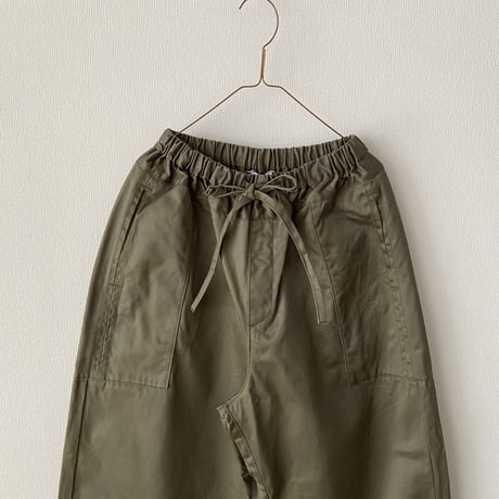 homspun 高密度ウェポンひもワイドパンツ