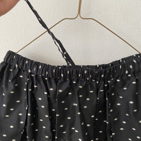 オールドマンズテーラーJACQUARD POLKA DOTS HANGING POCKET SKIRT