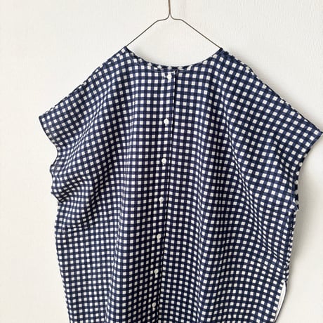 somewearclothing  2wayワンピース　ネイビーギンガム