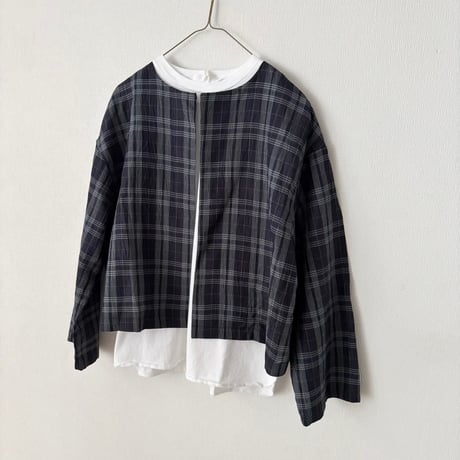 yuni Linen Cotton Polyester washer haori blouse