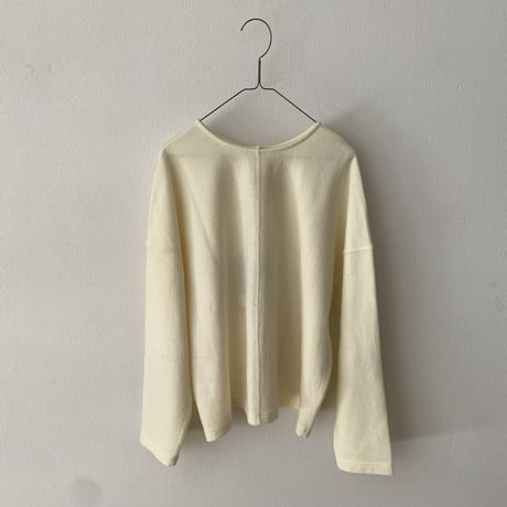 TISSU ウール圧縮天竺 2wayカーディガン