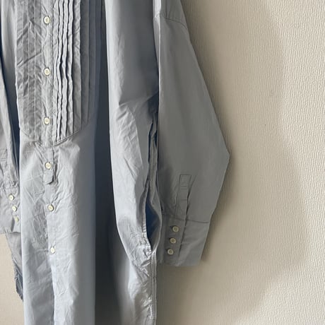 UNIVERSAL TISSU  ナチュラルタイプライタークラシックロングシャツ