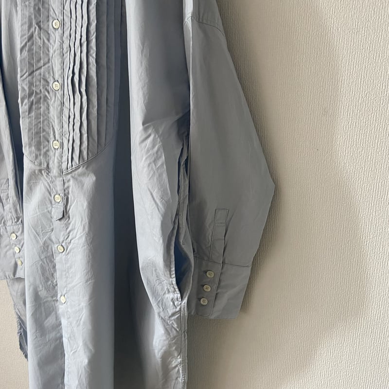 UNIVERSAL TISSU ナチュラルタイプライタークラシックロングシャツ