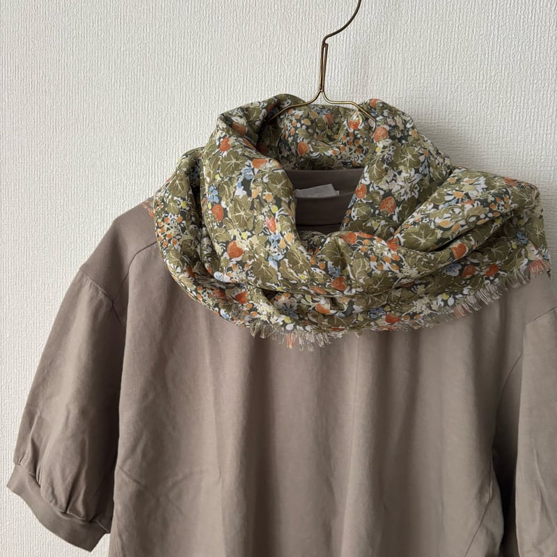 オールドマンズテーラーWILD BERRY FIELD LAWN GAUZE SHAWL・Se