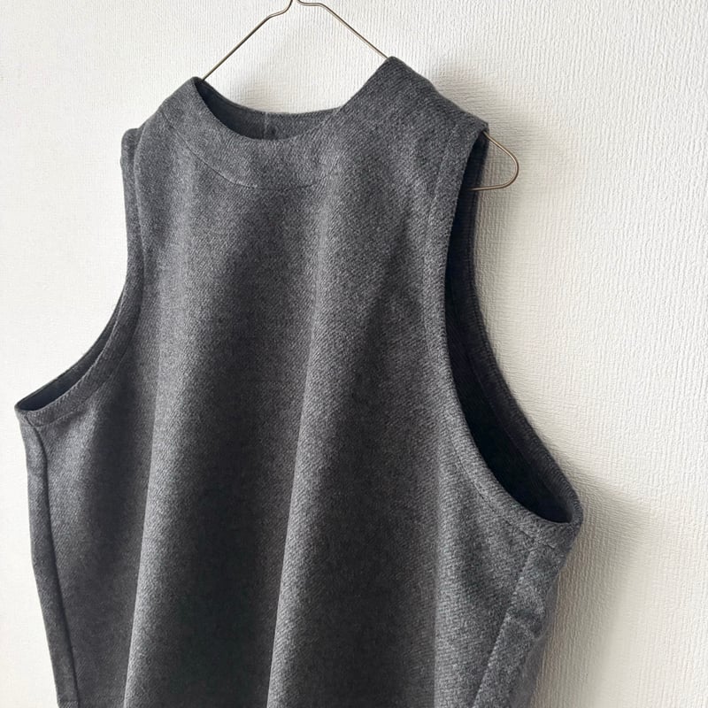 LinenYa カシミヤ混ビーバーベスト・グレー | itonowa Life ONLINE