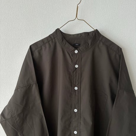 TISSU  カッタウェイカフスワークシャツ・チャコール