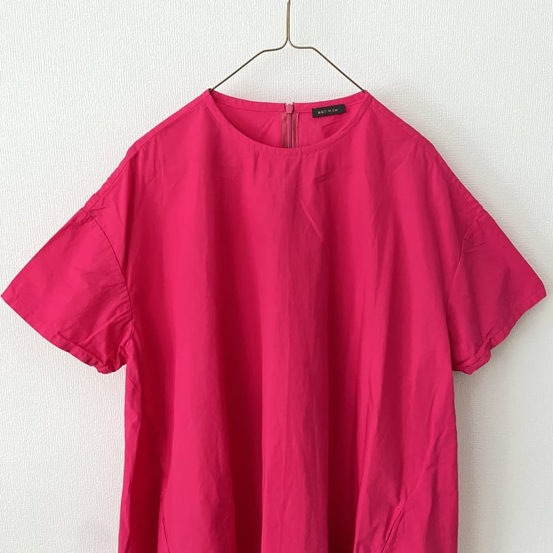 オールドマンズテーラー GARMENT DYE BUGGY DRESS・Fuchsia Pi