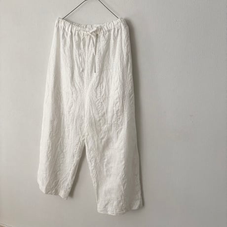 qiri  graw' embroidery gather pants