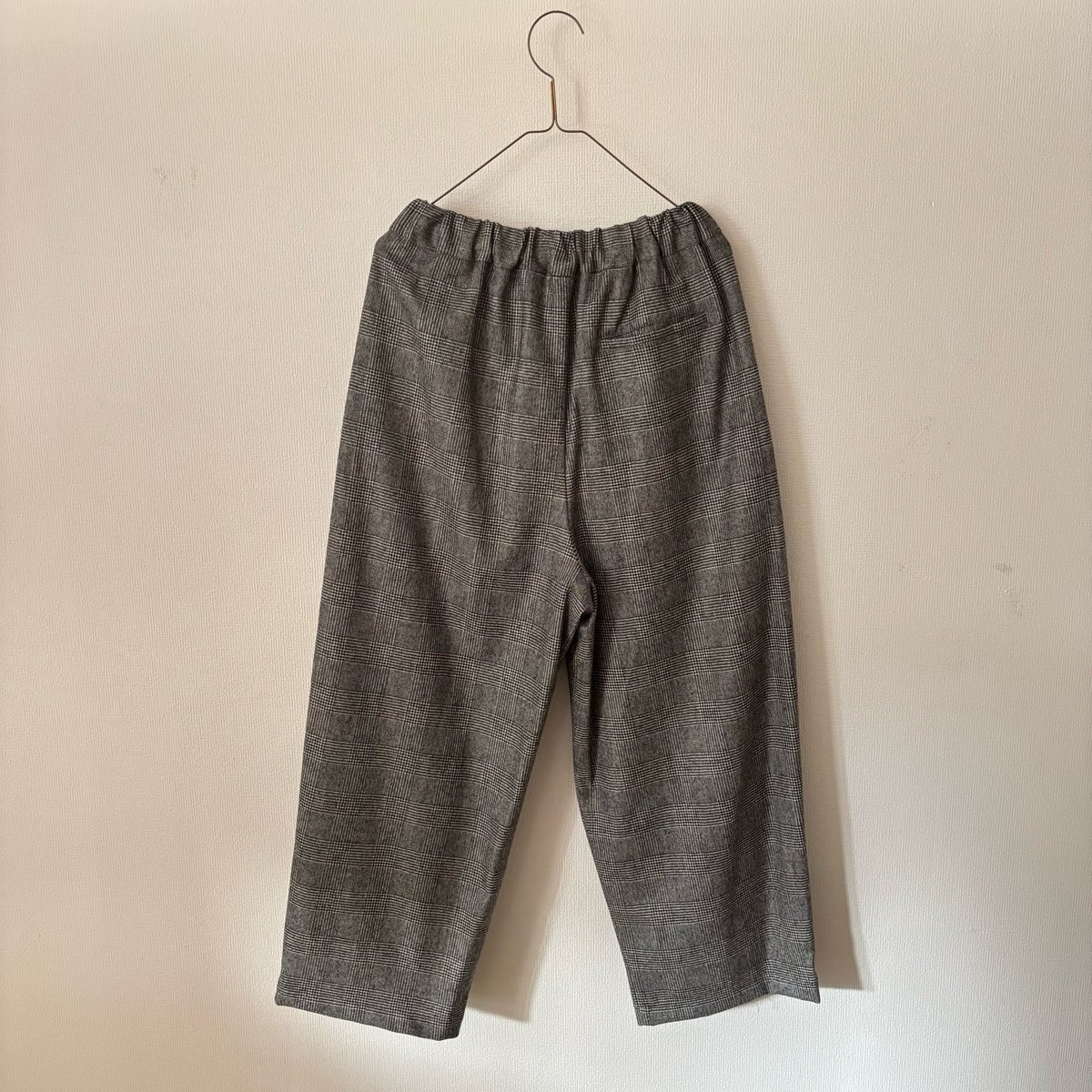yuni ウォッシャブルウール check gum tack pants | itonowa