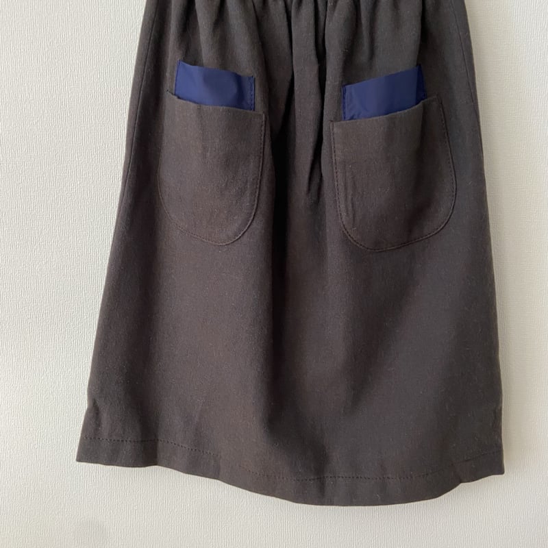 日本製homspun ウールスカート Sサイズ