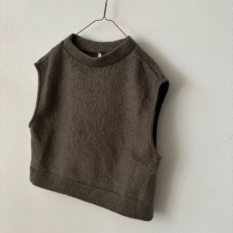 PARIS DE AOUNE   シープモヘア ベスト