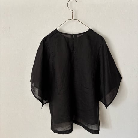 miho umezawa SEE THROUGH square sleeve blouse