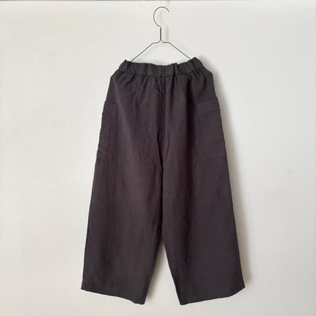 Hands of creation Linen 桐七炊き サイドポケット 8分丈パンツ