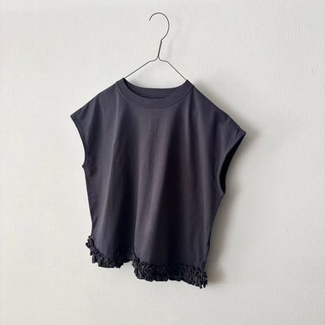 Hands of creation USAコットン ヘムフリルTシャツ