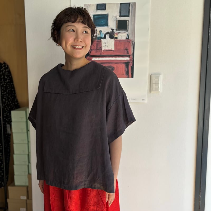 FOG LINEN WORK itonowa Life別注 フラットセーラーカラーブラウス