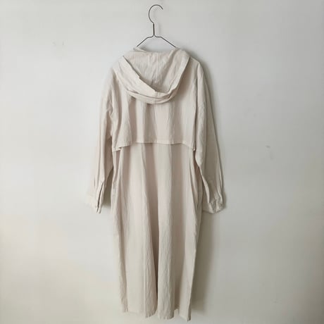 buoy buoy  強撚POPLIN 製品染 HOODIE DRESS