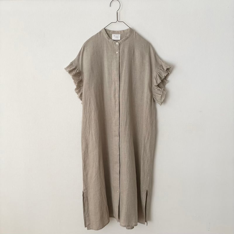 yuni 60/1 Linen gather sleeves ワンピース | itonowa