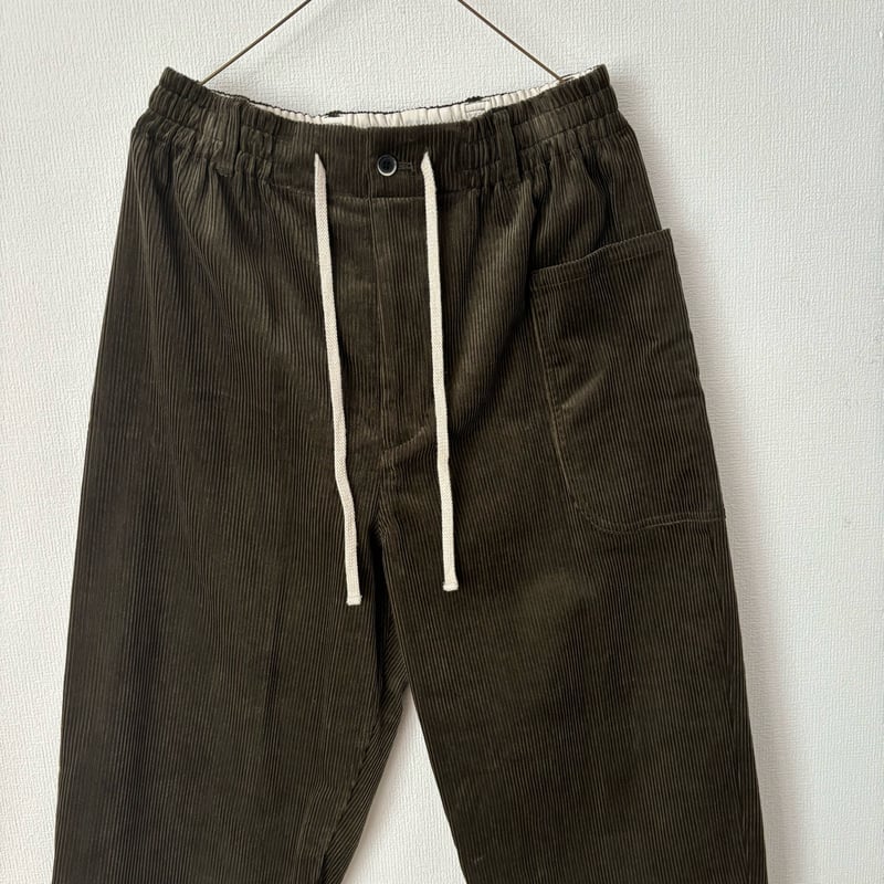 atelier naruse コットンコーデュロイバルーンパンツ khaki | itonow