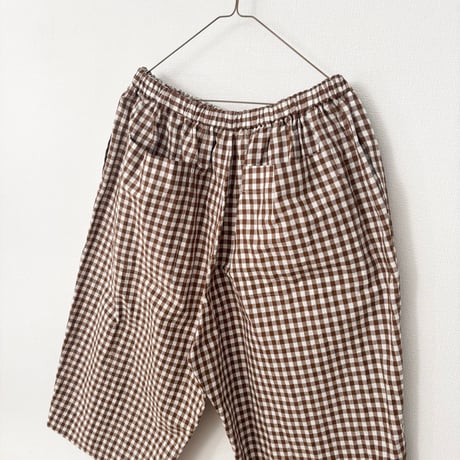 オールドマンズテーラー  GINGHAM CHECK HALF GOM PANTS