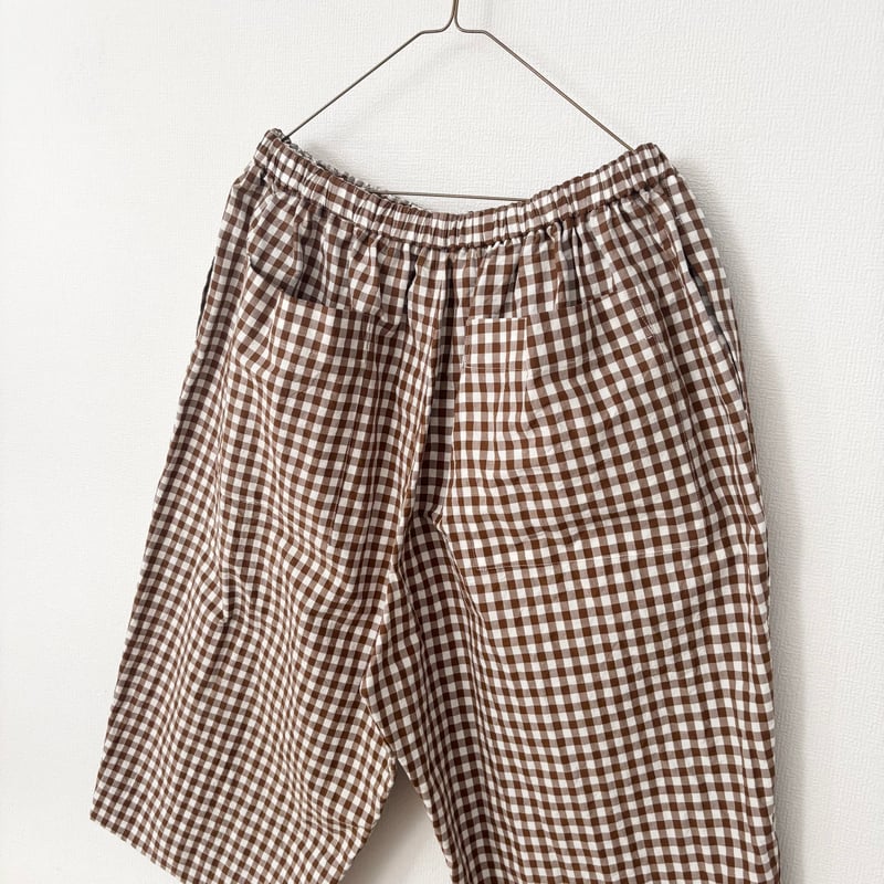 オールドマンズテーラー GINGHAM CHECK HALF GOM PANTS | ito