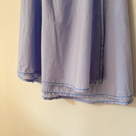 homspun  80/1 無地ラップフレアスカート