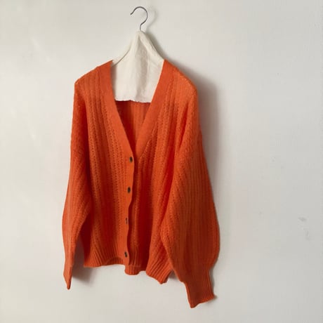 yuni wool Mohair Nylon カーディガン