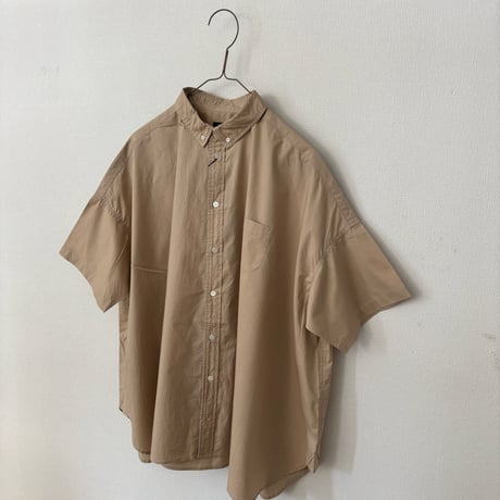 TISSU  ナチュラルタイプライター ボタンダウン半袖シャツ・サイズ1