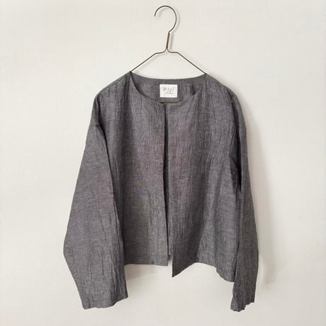 yuni Linen Cotton Polyester washer haori blouse