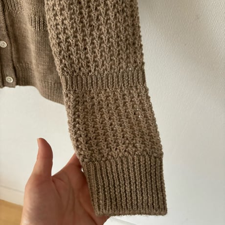 homspun  タック編みカーディガン
