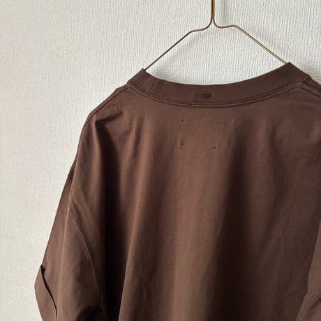 OUVERT KANDOU天竺 ロールアップスリーブ プルオーバー