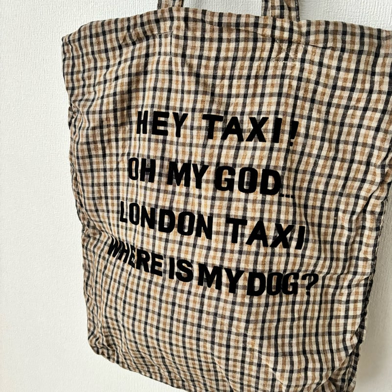 オールドマンズテーラー LINEN GUN CLUB CHECK TOTE BAG | ito