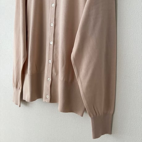 homspun ソフトコンパクトヤーン クルーネックカーディガン