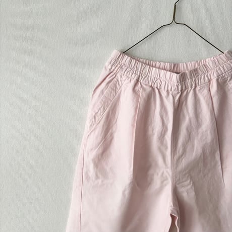 Hands of creation 綿麻バックサテン オーバルパンツ
