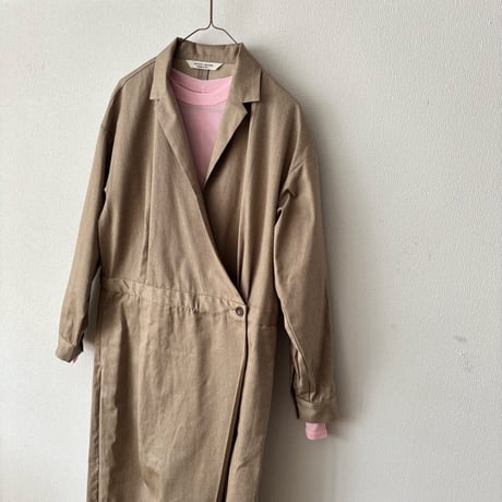 atelier naruse  コットンカシュクール オーバーオール・ベイジュ