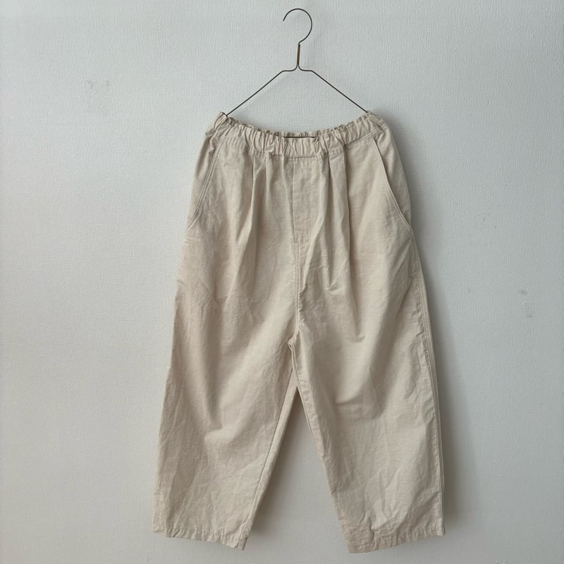 yuni コットンリネンツイル cocoon パンツ | itonowa Life ONLI