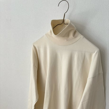 homspun 40/2天竺タートルネックプルオーバー