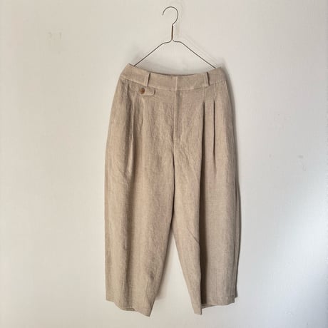 atelier naruse　In Formal series linen tuck pants・beige