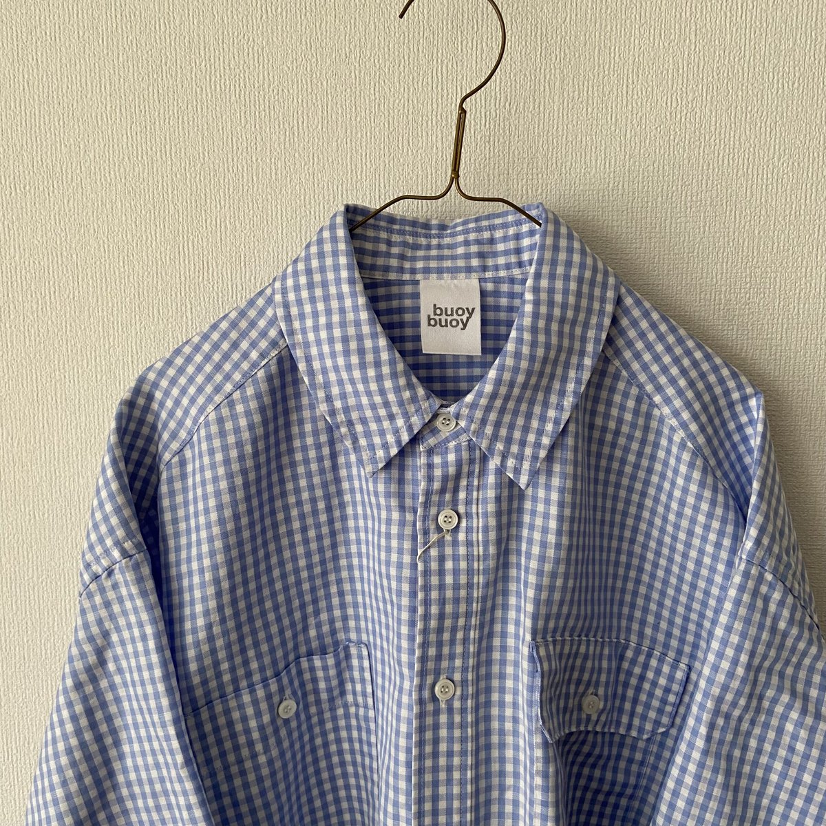 ギンガムチェックパパシャツbuoy buoy-GUCCI グッチシャツメンズ 