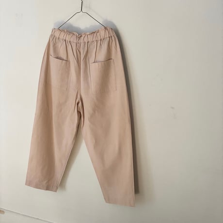 UNIVERSAL TISSU  トリプルワッシャーリネンコットン タックイージーパンツ