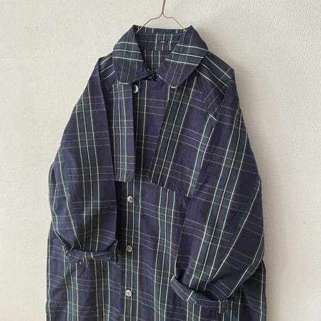 TISSU HIGH DENSITY EFFORTLESS TRENCH  ・ブラックウォッチ