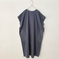 somewearclothing  2wayワンピース　ネイビーギンガム