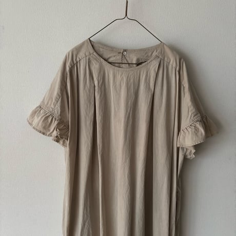 GASA＊　Exchange greetings:挨拶を交わす　フレアスリーブワンピース・smoky rose