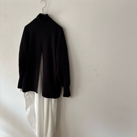 yuni  コットンスムース 2way high neck knit