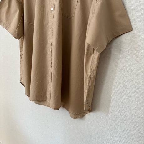 TISSU  ナチュラルタイプライター ボタンダウン半袖シャツ・サイズ1