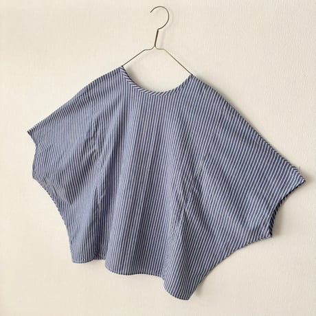 NATURAL LAUNDRY　綿麻ドビーストライプ 2wayシャツ