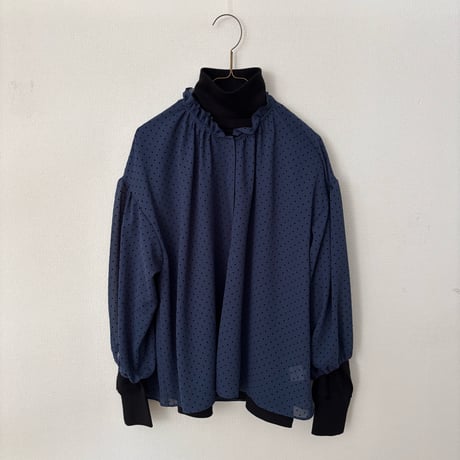 somewearclothing  ネックギャザーフリルブラウス
