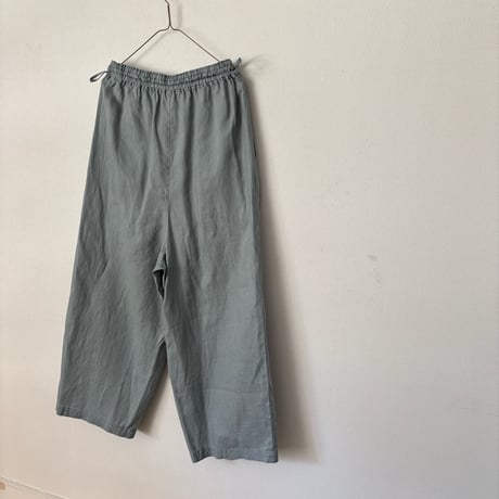 yuni Linen drawstrings パンツ